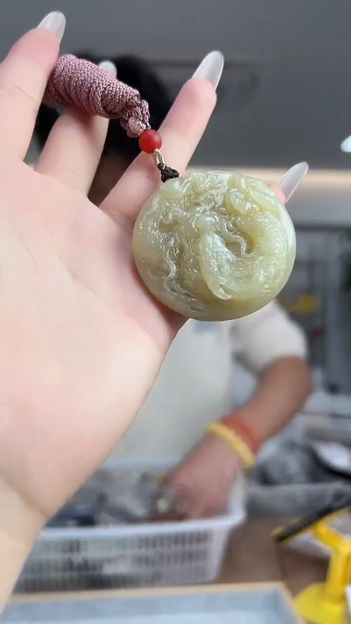 【闪购商品】和田玉藕粉未镶嵌吊坠