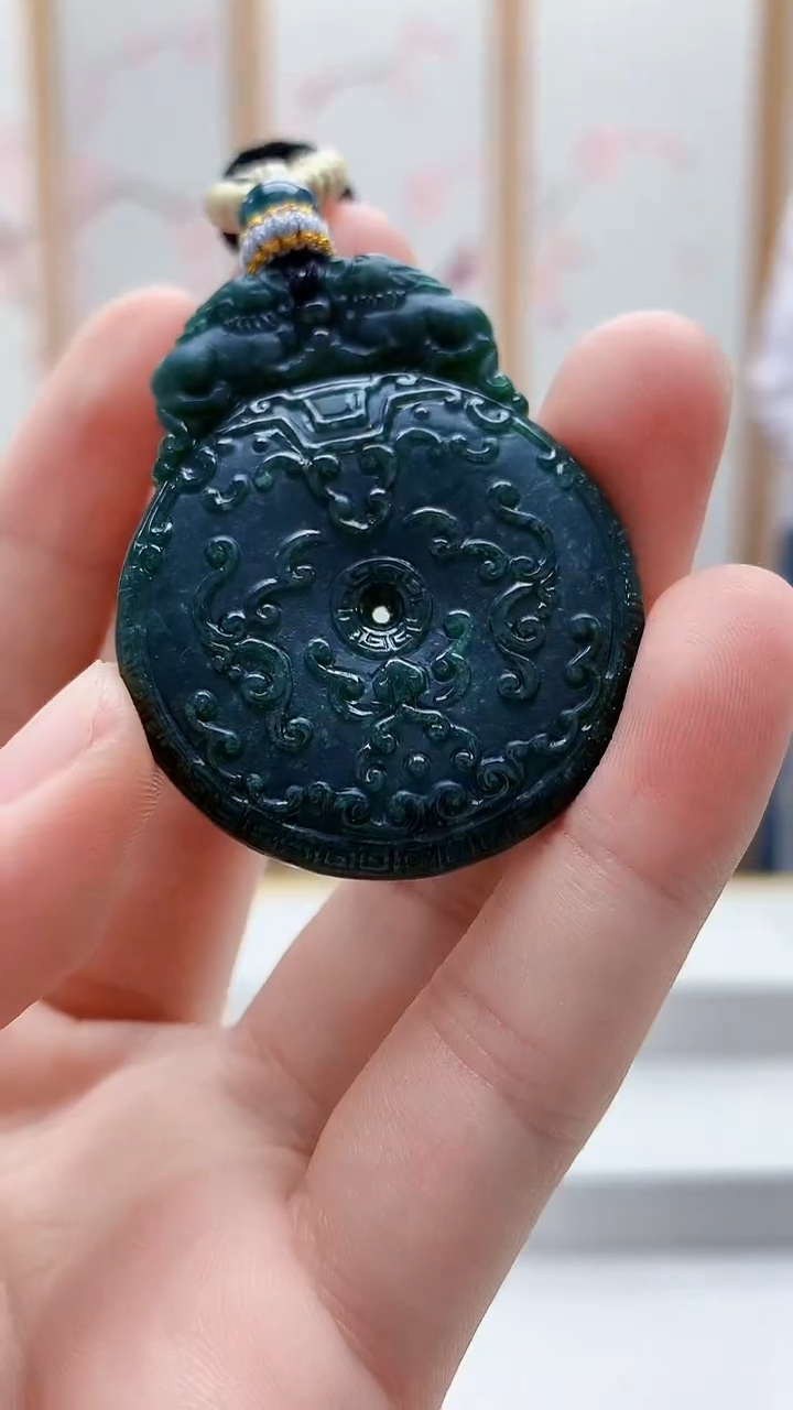 未镶嵌定制翡翠5028bb-毛货挂件80