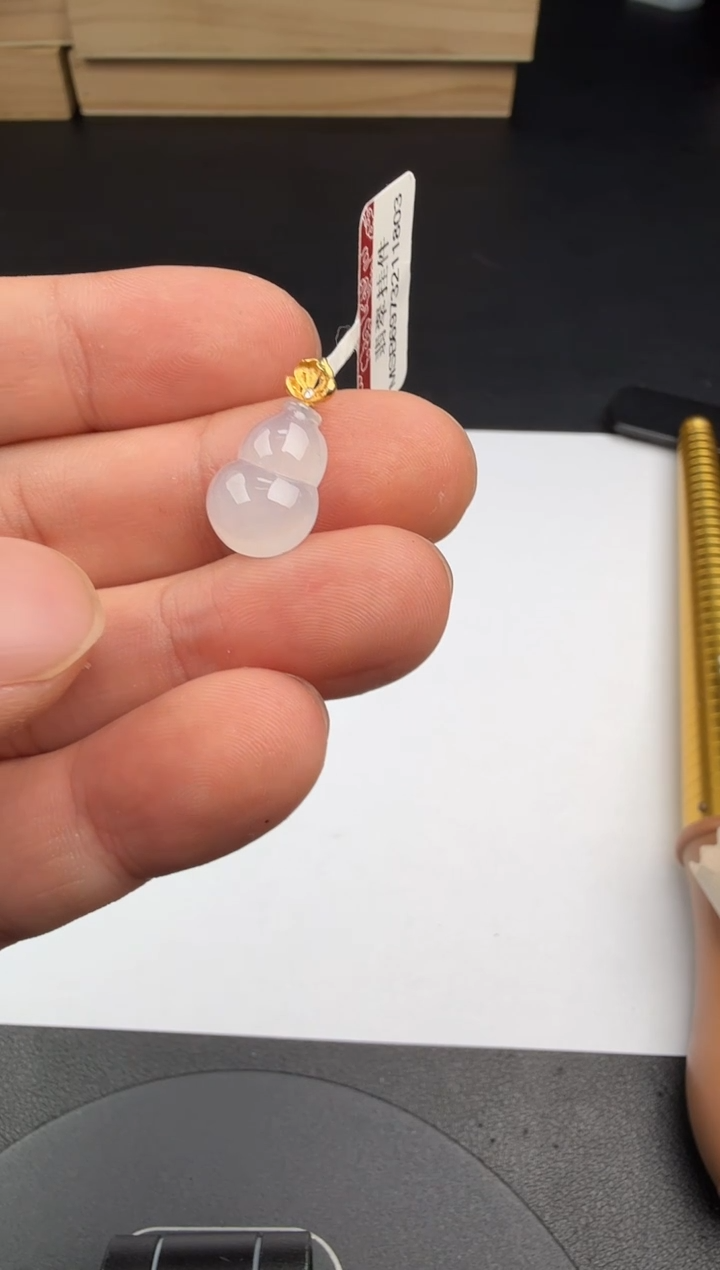 吊坠(不含链)18K金镶嵌翡翠翡翠饰品-100