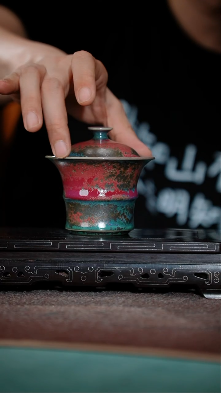 193-1竹节两才（炉钧釉）