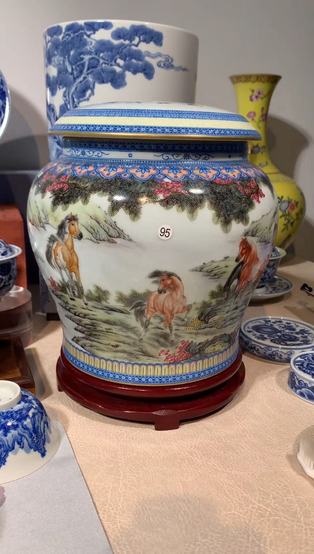 【闪购商品】杯子96珐琅彩盛世八骏茶叶罐