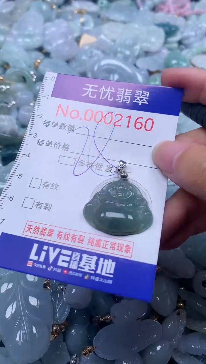 翡翠未镶嵌吊坠(不含链)2160