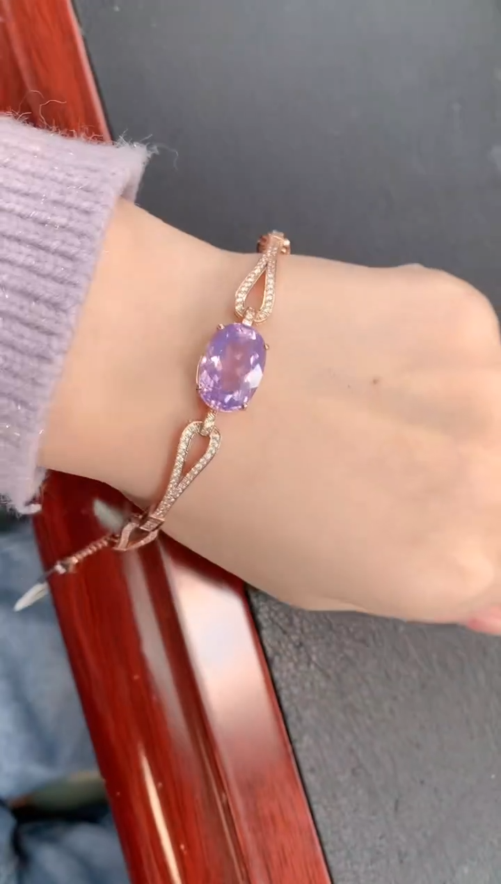 【闪购商品】紫晶手链银S925镶嵌紫晶