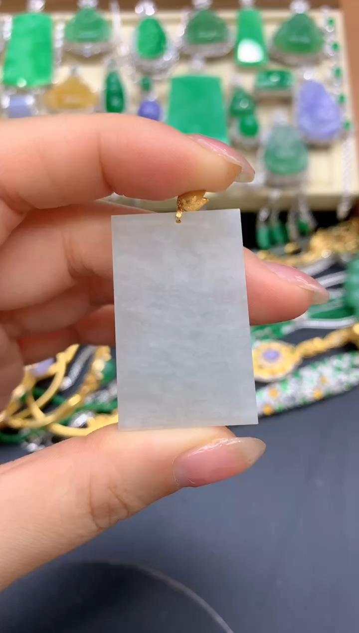 【闪购商品】翡翠颈饰18K金镶嵌68-中国好珍宝