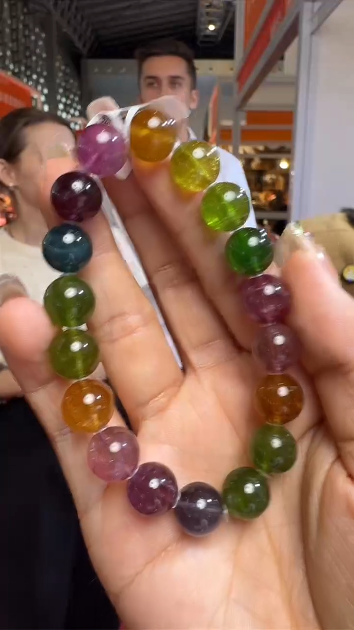 手链未镶嵌碧玺上海珠宝展假一罚十12mm