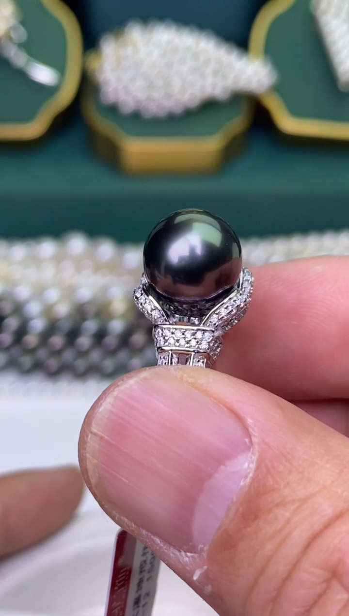 【闪购商品】海水珍珠戒指银S925镶嵌1