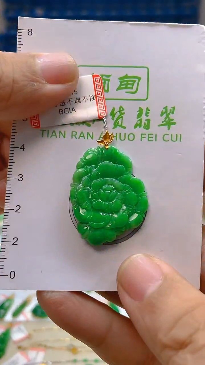 颈饰18K金镶嵌翡翠新号开播 全场乱卖