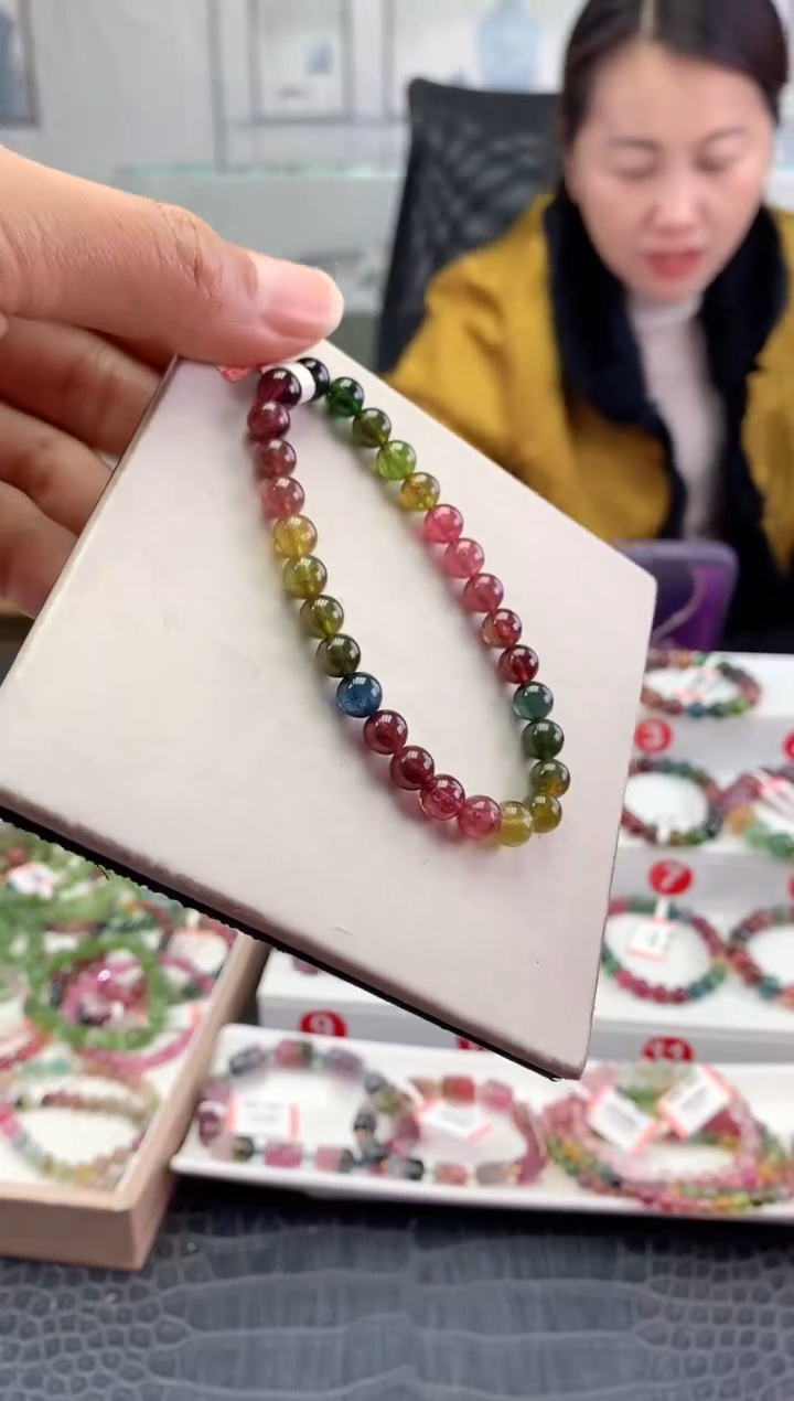 未镶嵌手串碧玺多样性发一条