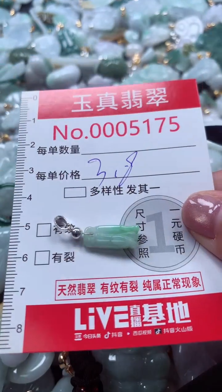 吊坠(不含链)未镶嵌翡翠5175
