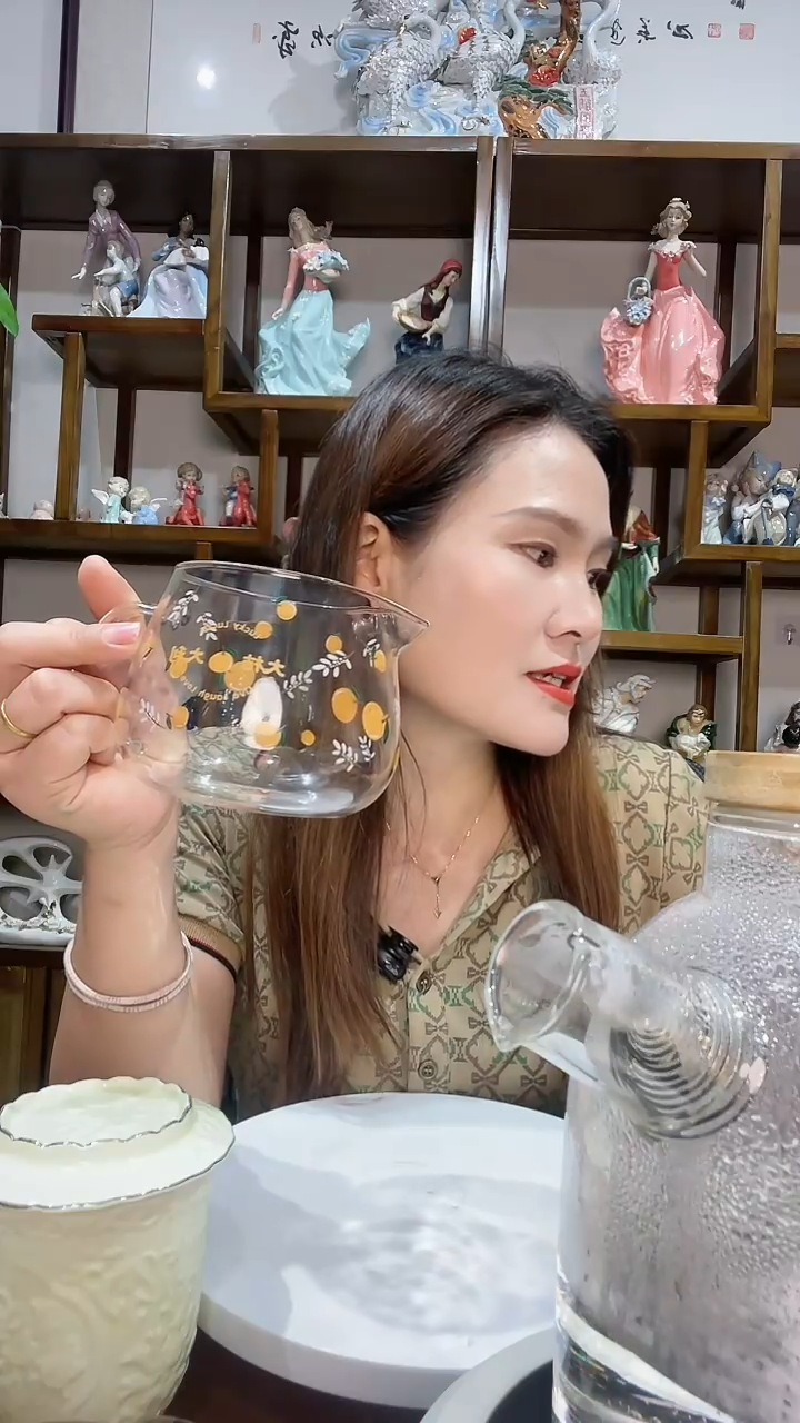 玻璃手工艺品大吉大利福利杯