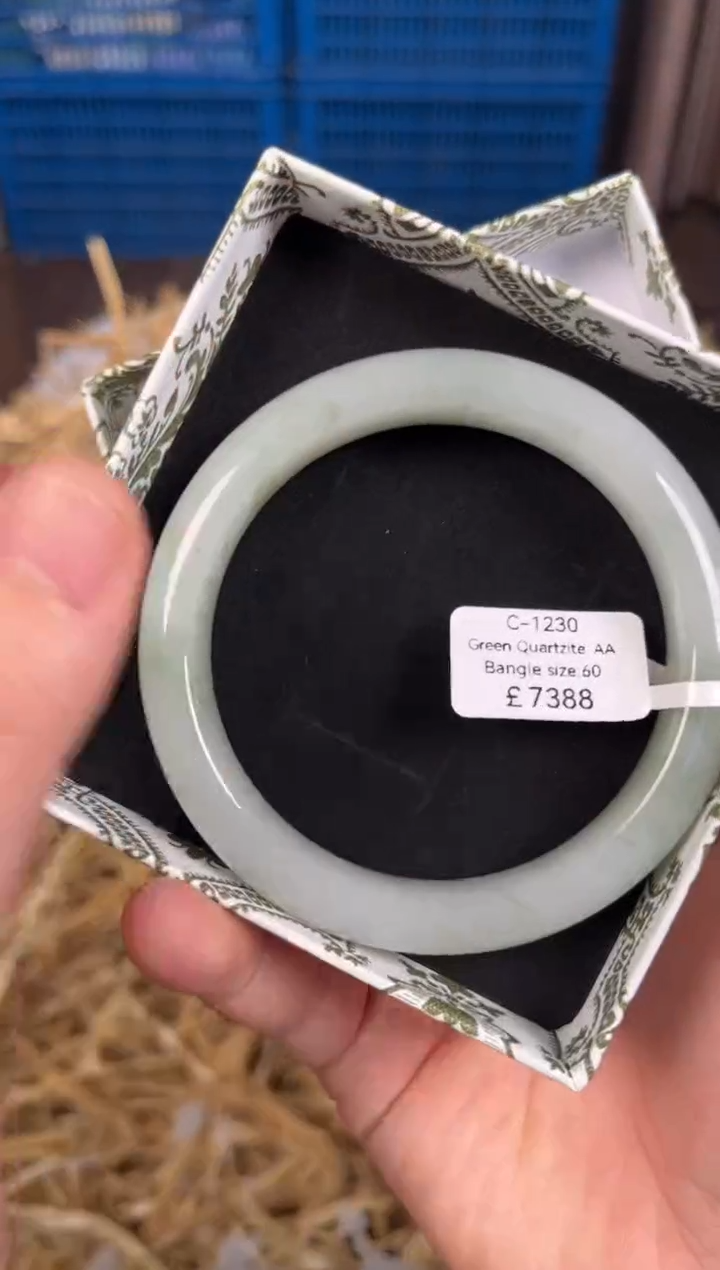 未镶嵌手镯石英质玉编码C1230