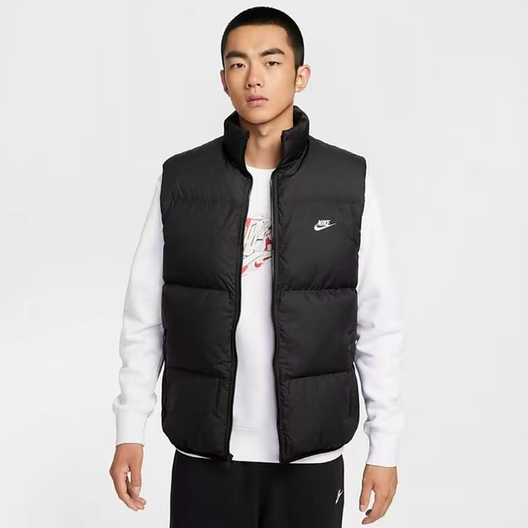 NIKE耐克Therma-FIT保暖运动风拉链男子拒水羽绒马甲IB2978-010