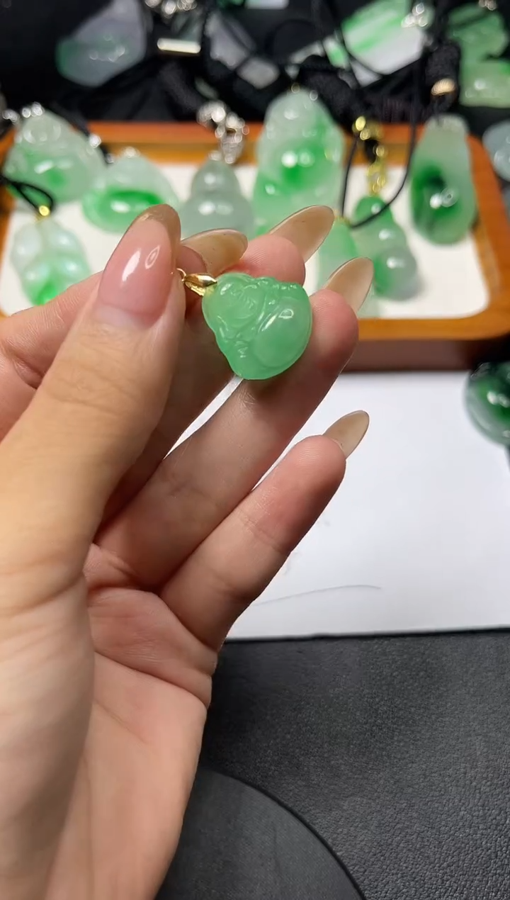 颈饰未镶嵌翡翠所见即所得   一图一物