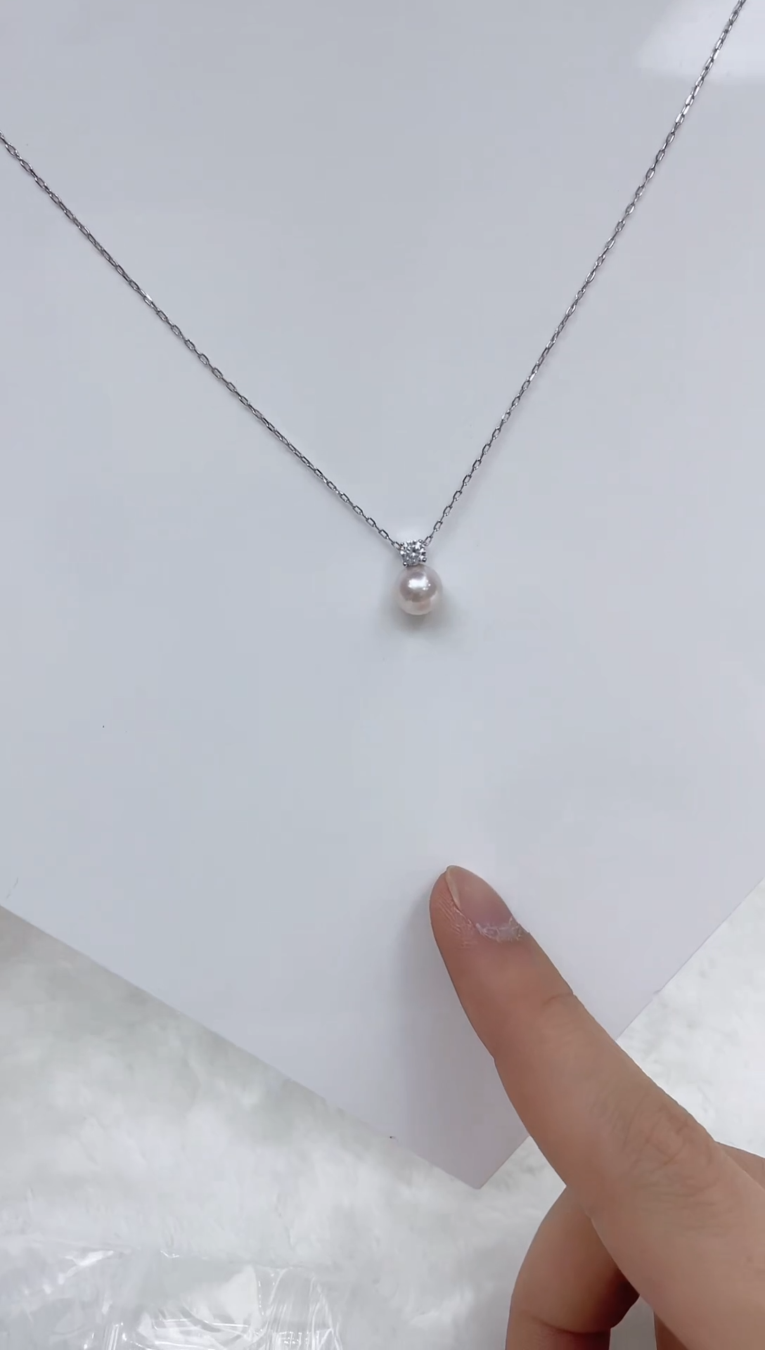 海水珍珠银S925镶嵌颈饰海水珍珠项链