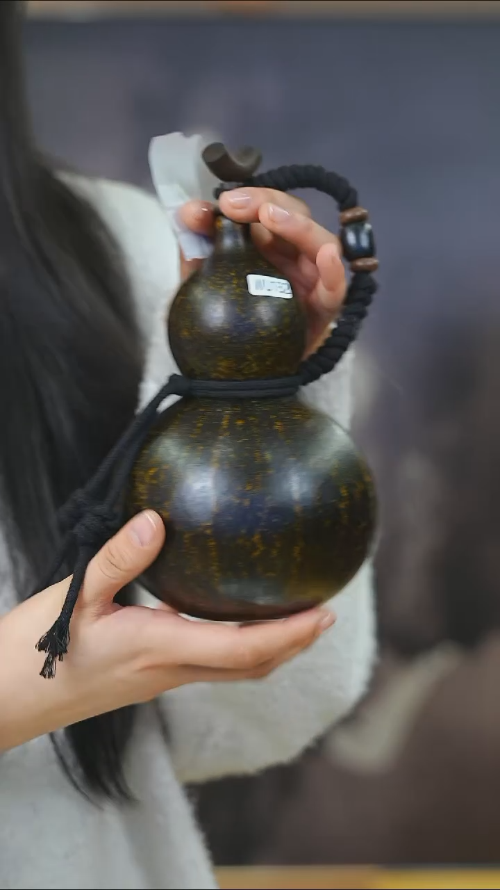 【闪购商品】WU132大漆酒葫芦不包手串及旋转底座