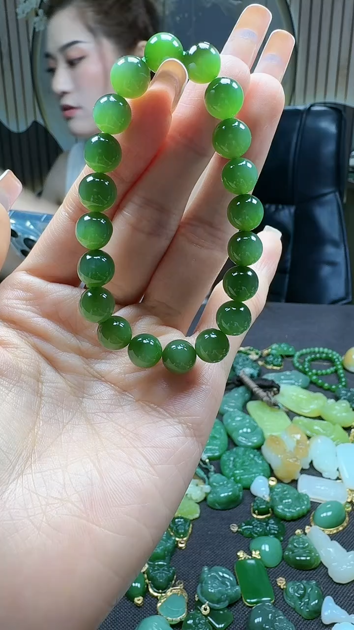 和田玉未镶嵌挂件10