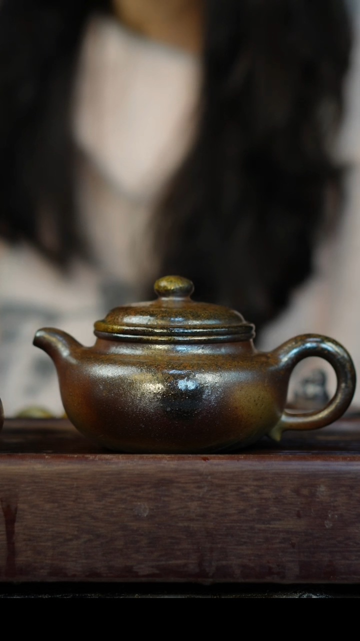 茶壶紫砂柴烧紫砂天青仿古