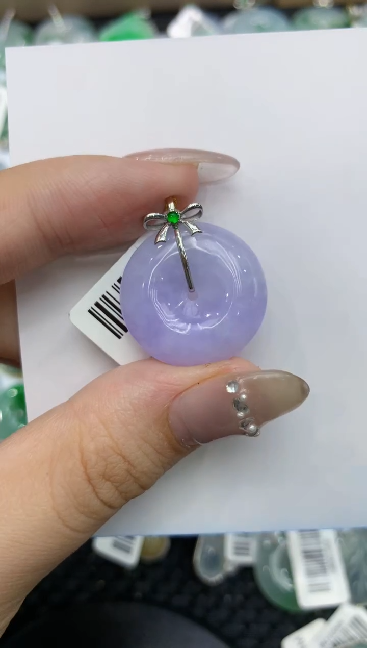 【闪购商品】翡翠颈饰18K金镶嵌222222222