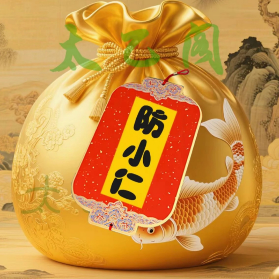 A6号  防小仁 手绘卡生肖福袋挂件精美饰品