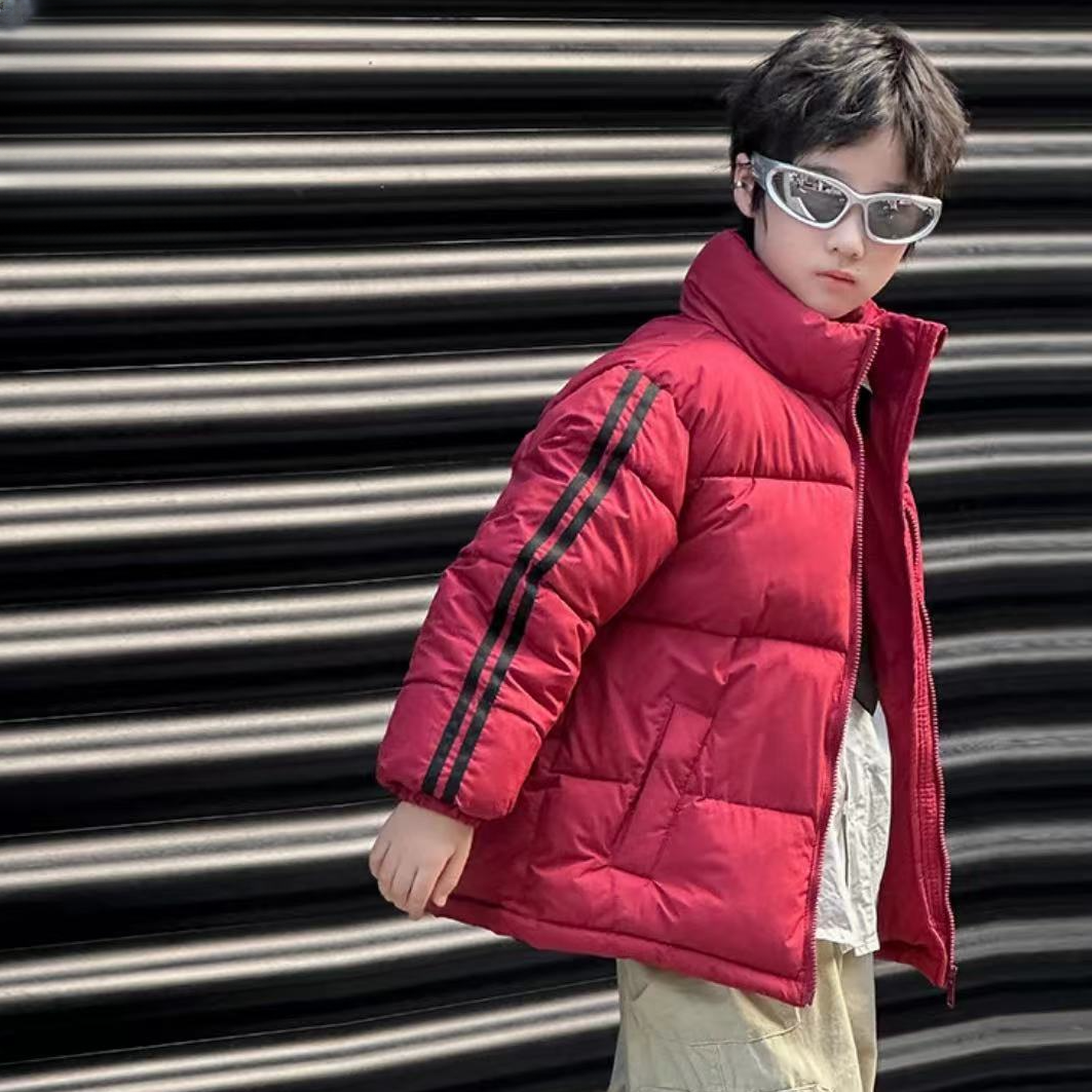 F01034T男童秋冬季加棉加厚棉衣外套2025年棉袄儿童大童女孩棉服