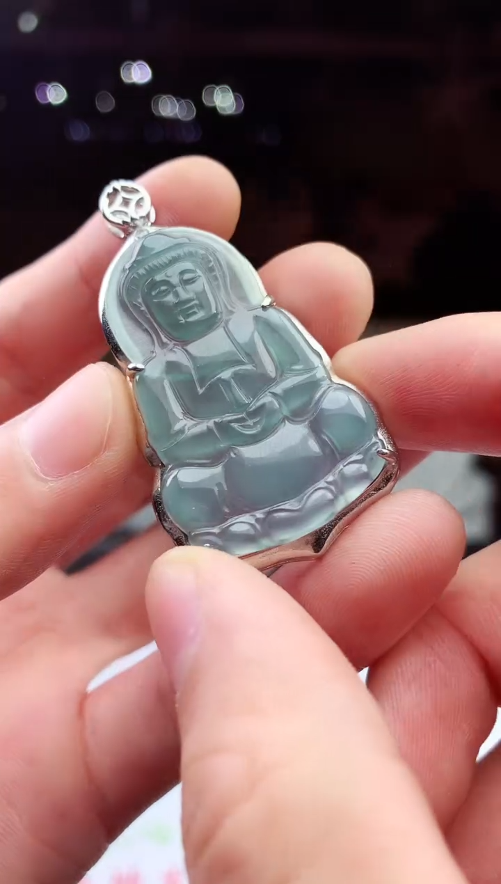 颈饰未镶嵌翡翠天然A货翡翠拍一发一