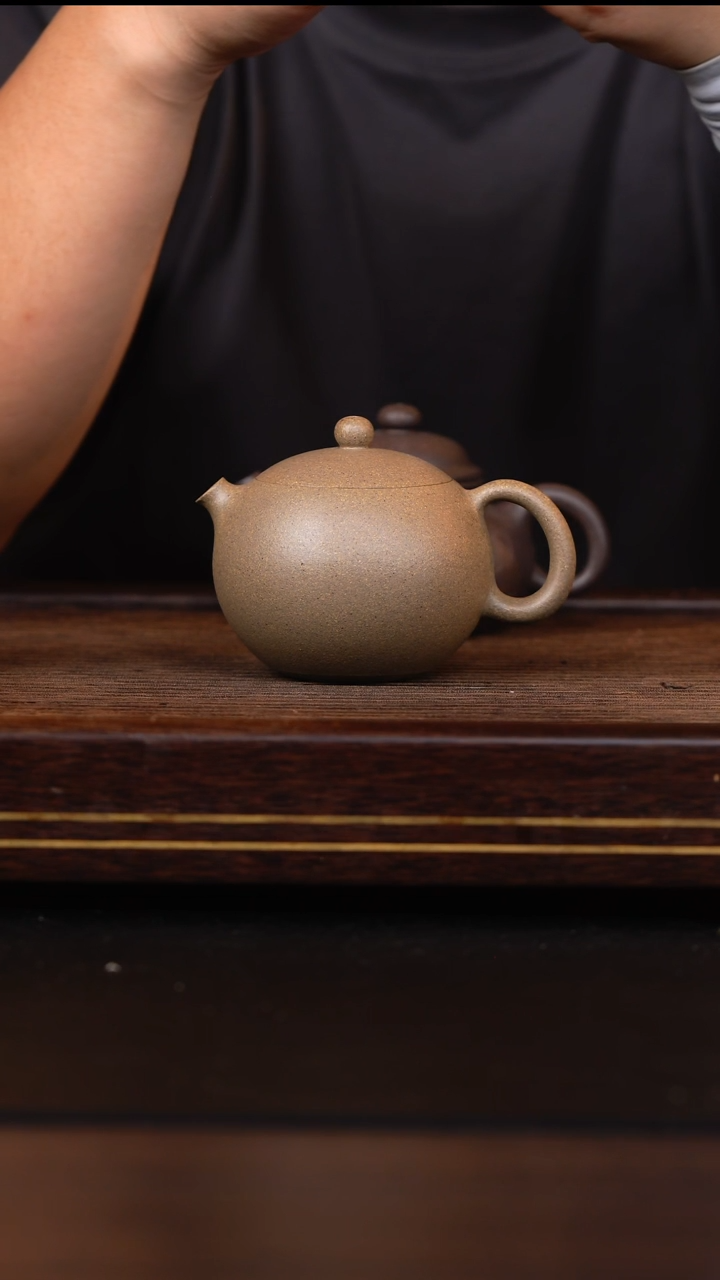 茶壶紫砂青降坡掌上明珠