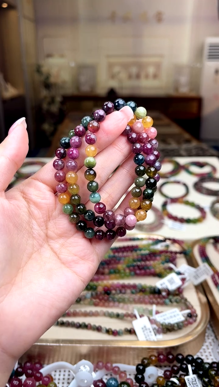 【闪购商品】碧玺/未镶嵌6mm+碧玺多圈多样性发货