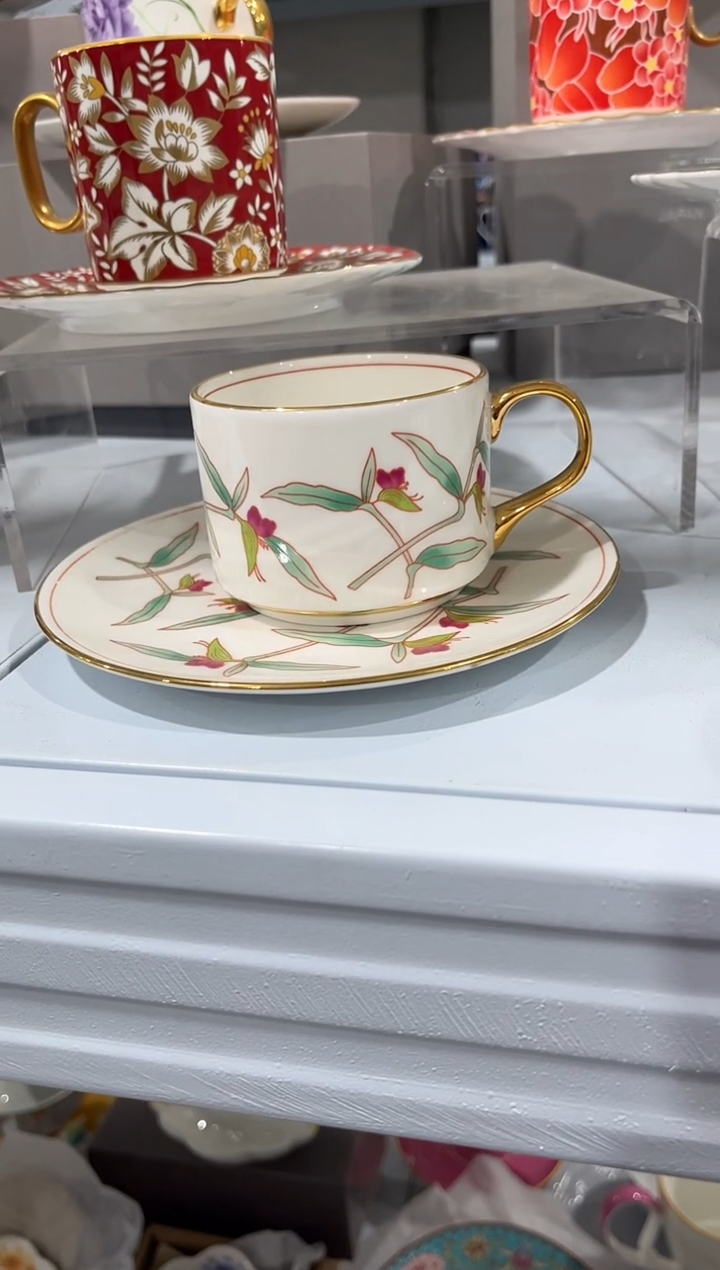 杯子骨瓷（简装）咖啡杯碟一套+小勺