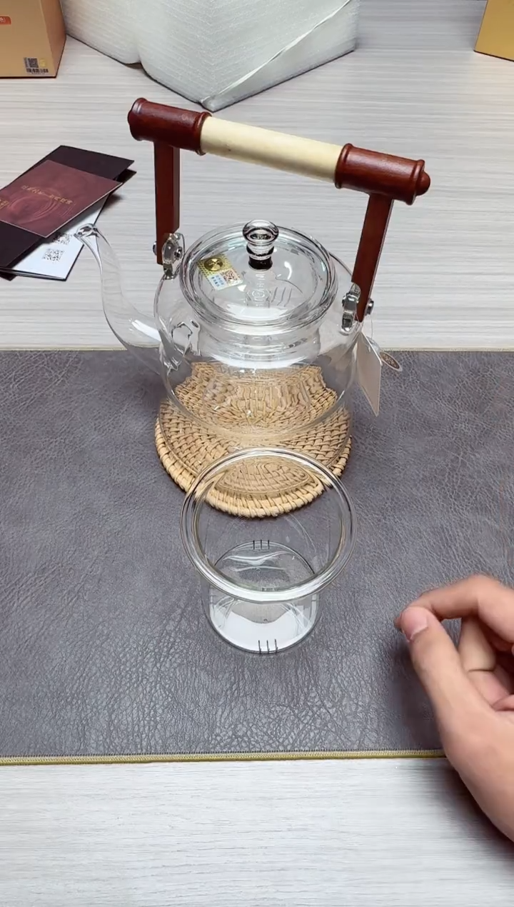 【闪购商品】禾器茶周边茶道用品#君卿壶+藤编垫