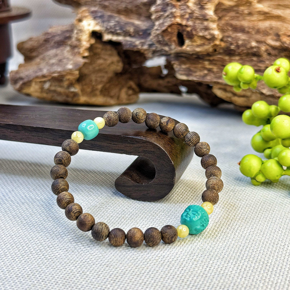 沉香【金腾香舍】文莱软丝0.6cm单圈diy佛头沉水手串