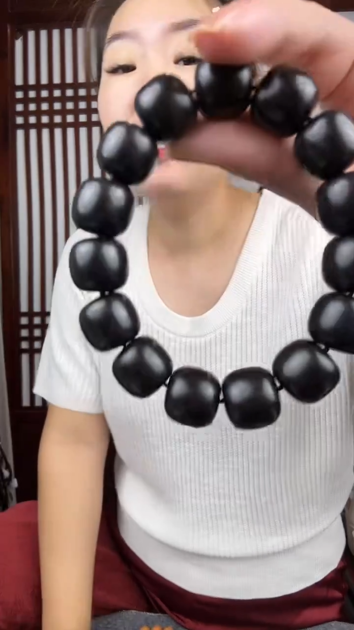 东非黑黄檀（紫光檀）紫光檀卡1515手串微瑕