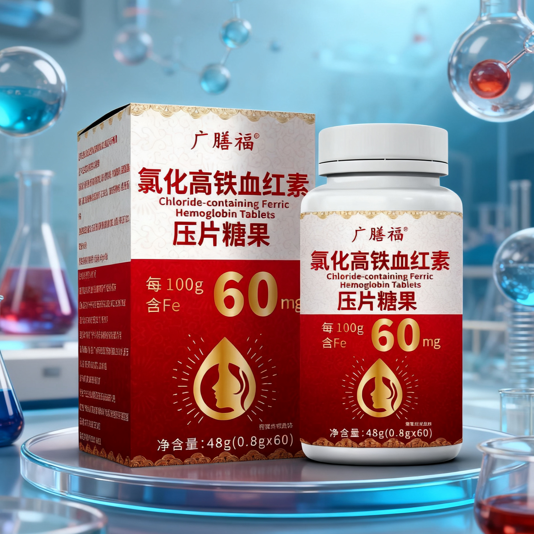 氯化高铁血红素YP 60粒/瓶 HH