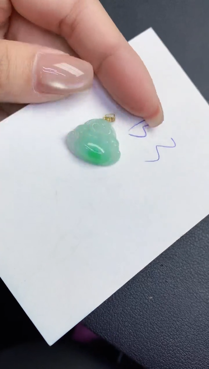 【闪购商品】翡翠颈饰18K金镶嵌0000000000