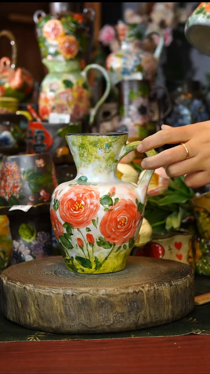 陶瓷97景德镇手工手绘釉下彩