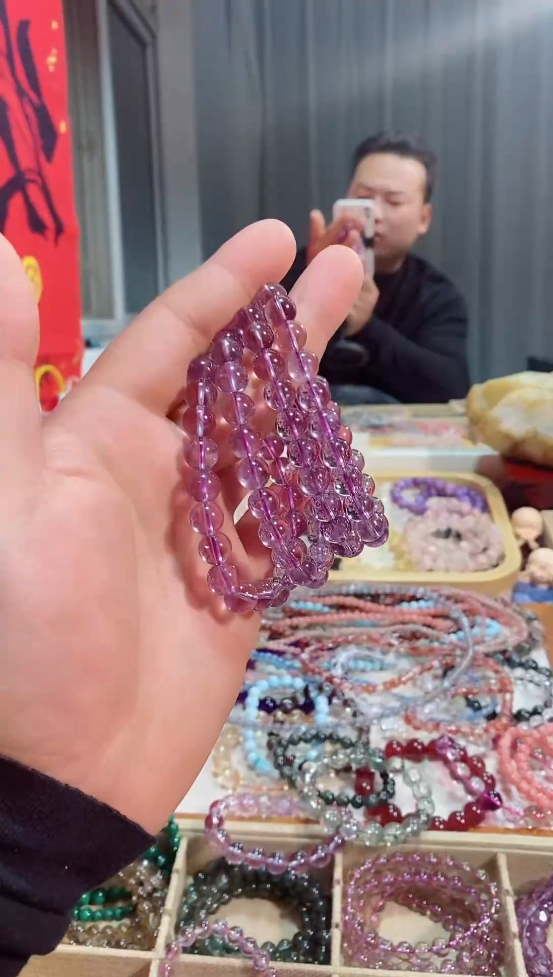 【闪购商品】紫晶手链未镶嵌巴西紫水晶9m+ (多样性发其一）