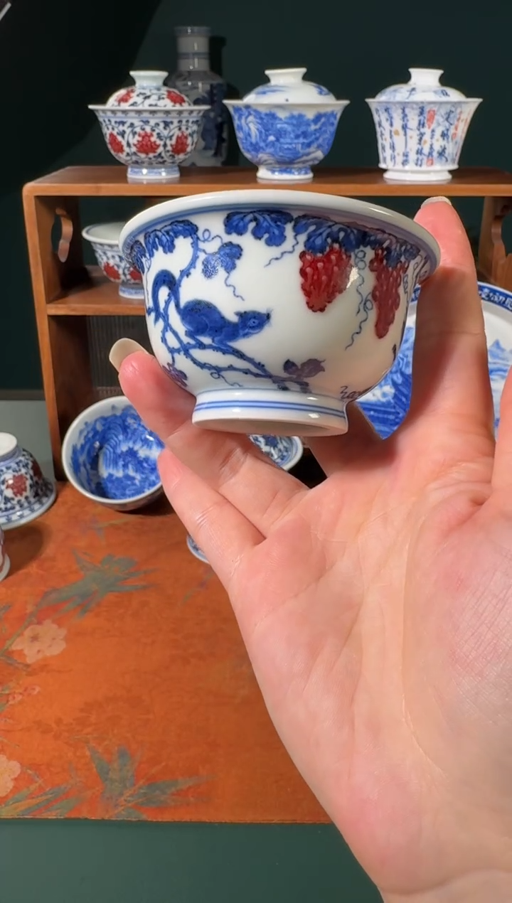 【闪购商品】杯永明尚玩松鼠葡萄压手