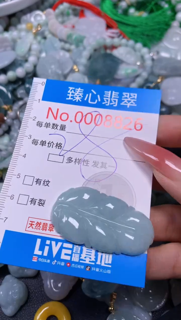 【闪购商品】翡翠颈饰未镶嵌含绳0008826