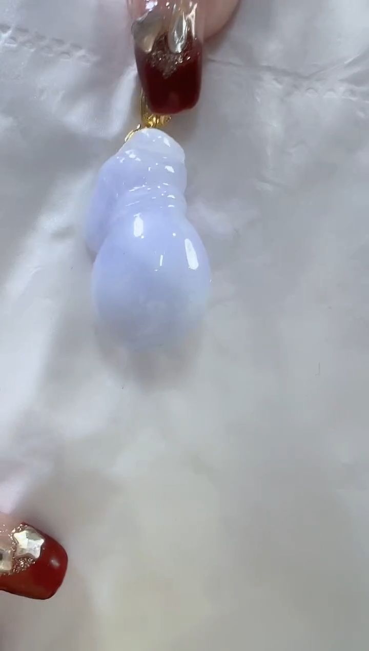 【闪购商品】翡翠颈饰未镶嵌孤品钱袋宽16高24厚13