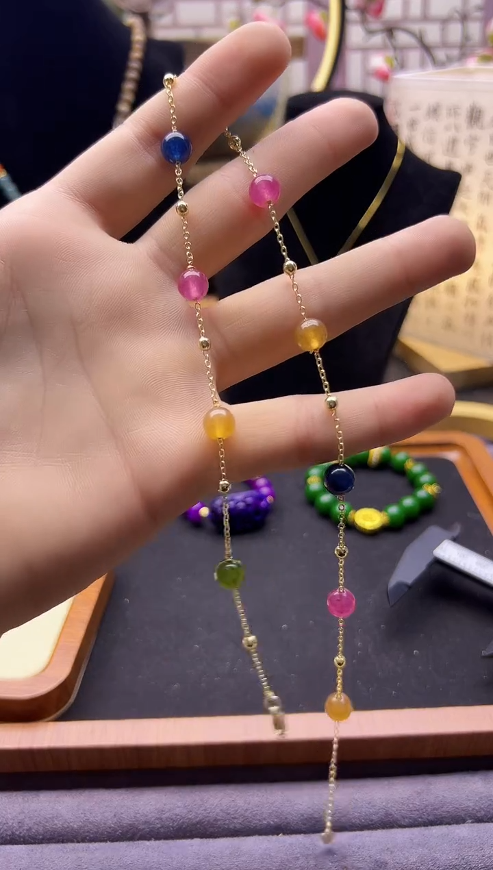 【闪购商品】碧玺颈饰14K金镶嵌18.8018.8018.80