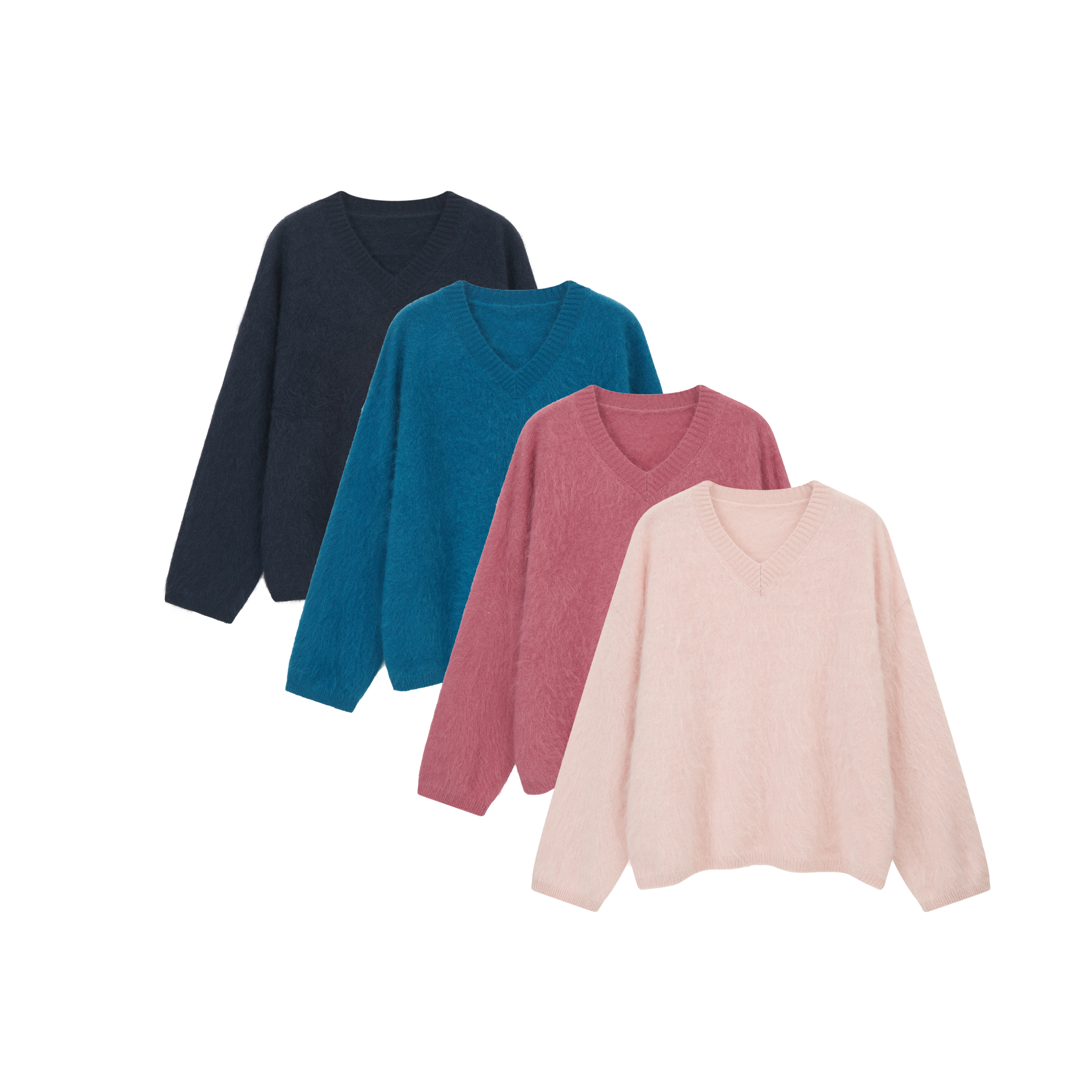 多巴胺羊毛拉毛毛衣