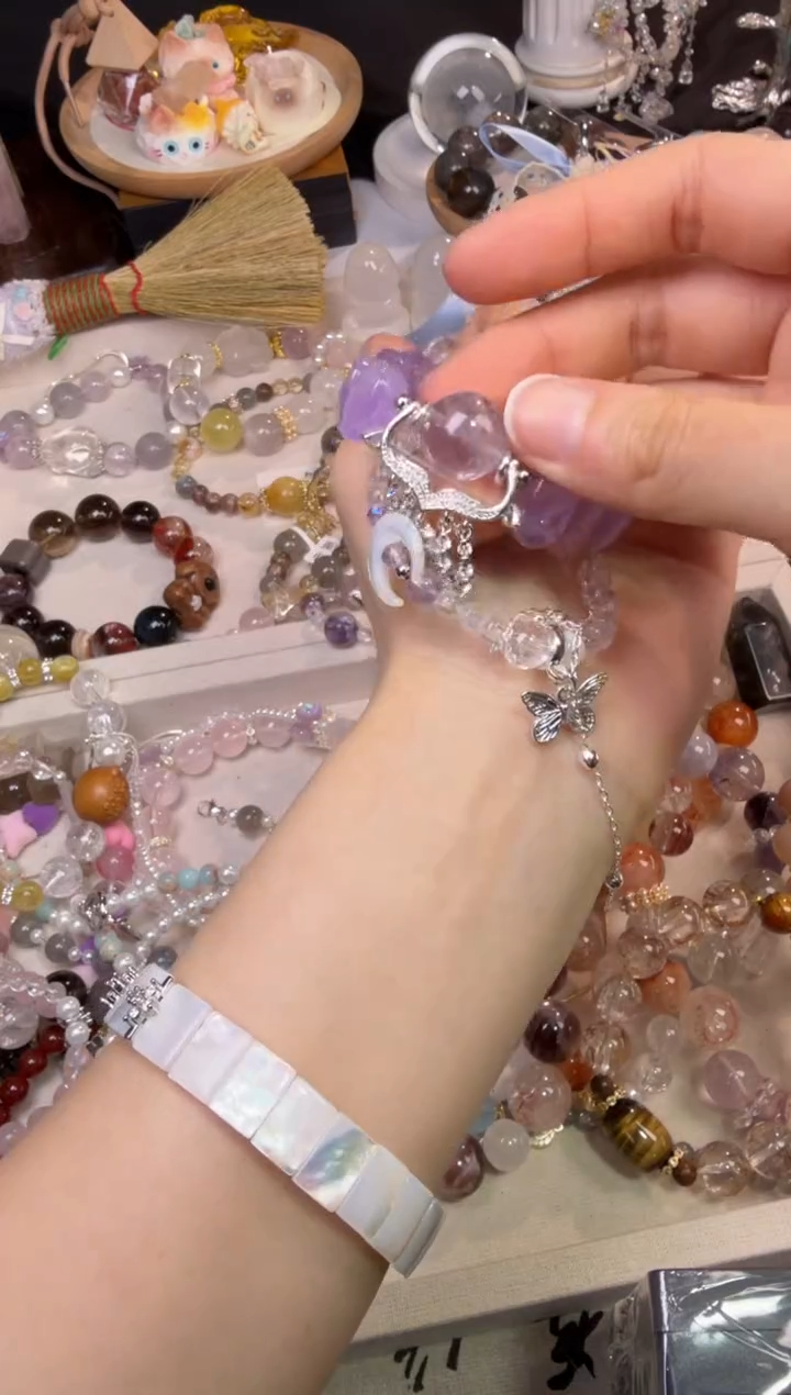 未镶嵌手链水晶多样性发货