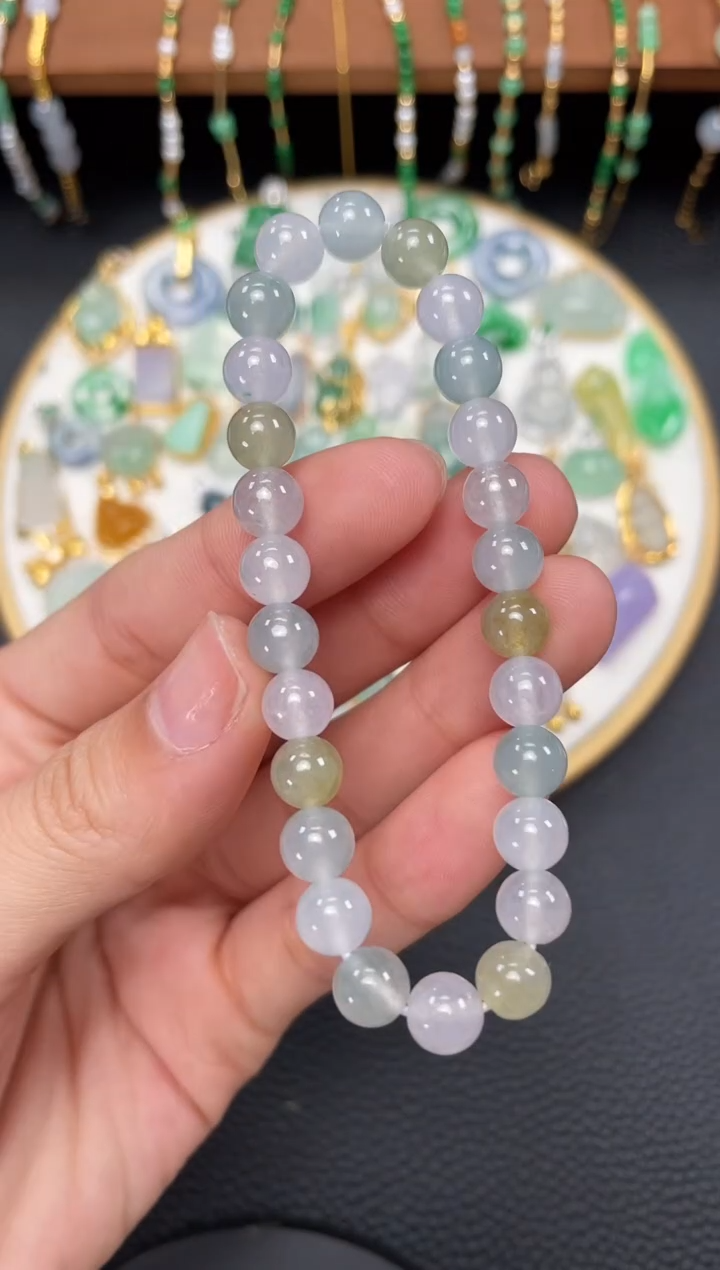 【闪购商品】翡翠套链未镶嵌一个  JK317