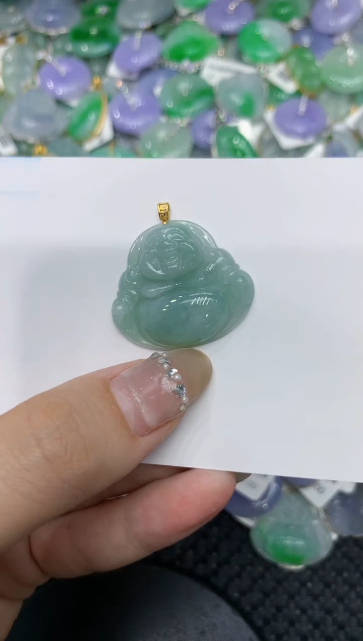 【闪购商品】翡翠颈饰18K金镶嵌222222222