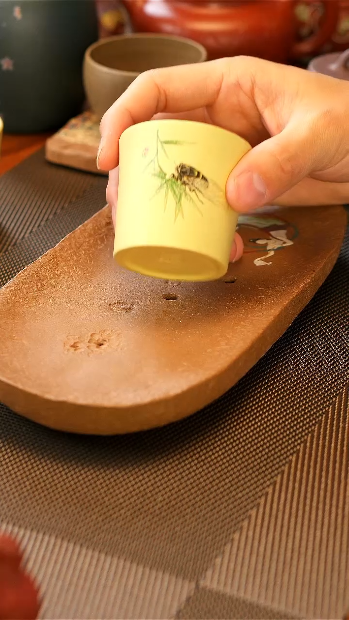 【闪购商品】紫砂茶壶黄段 知足杯 