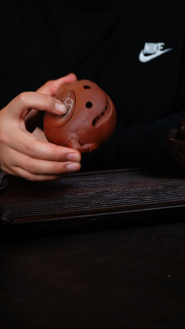 紫砂茶壶原创微瑕南瓜紫砂壶