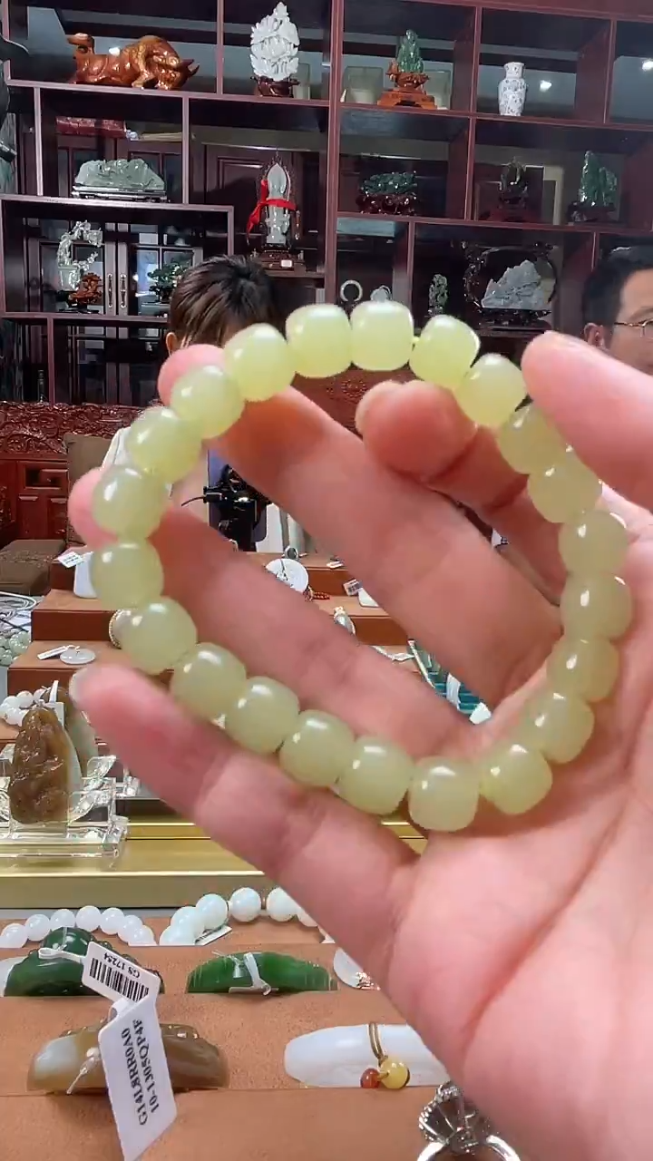 未镶嵌手链和田玉和田玉手串老型珠