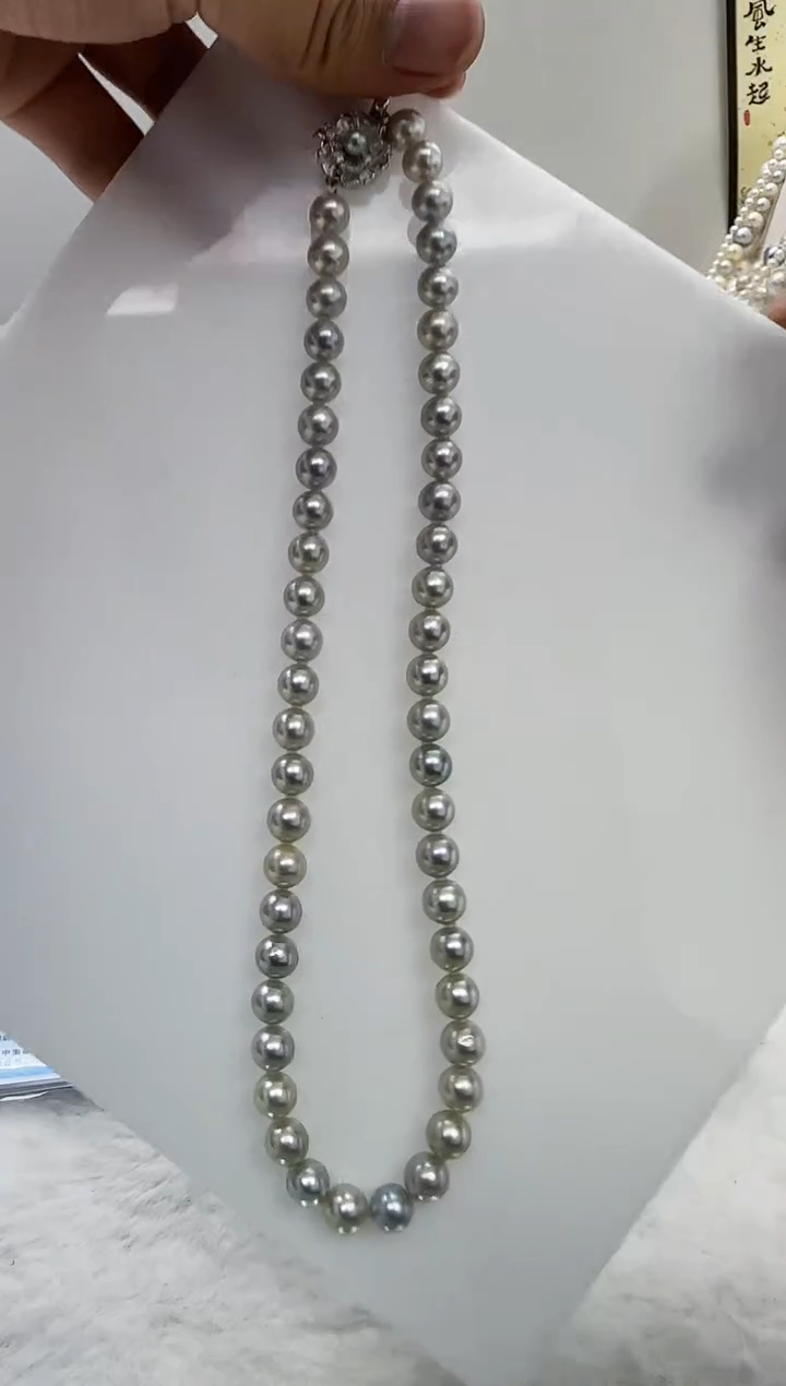 【闪购商品】海水珍珠DA未镶嵌t951 灰珠串8