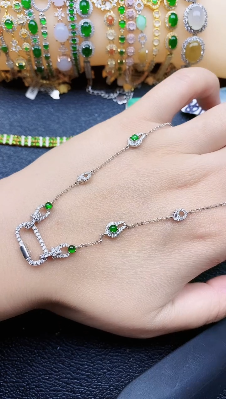 银S925镶嵌戒指翡翠1