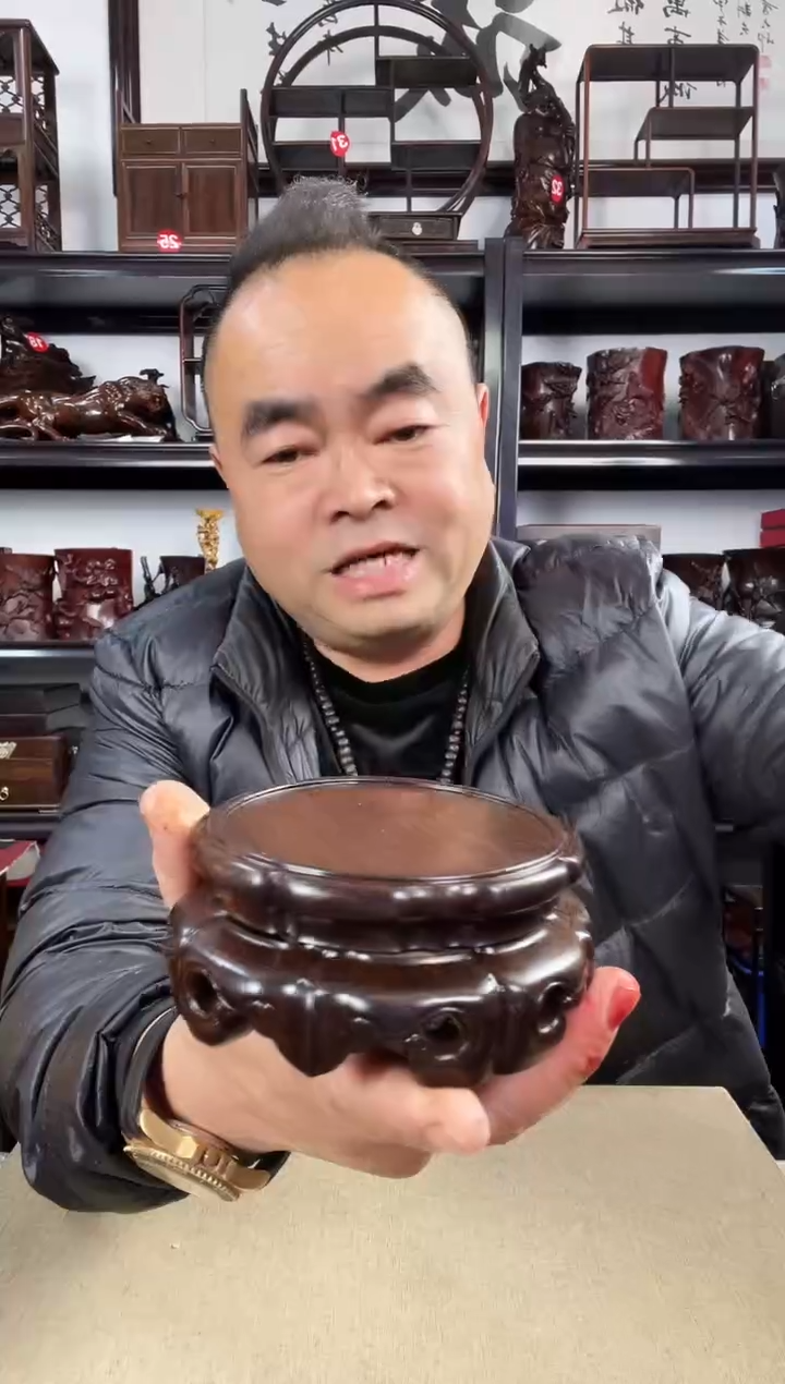 木老李红木工艺品转如意