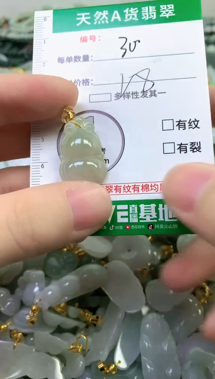 颈饰未镶嵌翡翠纯天然缅甸A货翡翠30